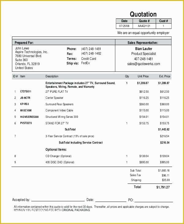 Quotation Template Free Download Of Auto Quote Sheet Template form Pdf Meaning In English