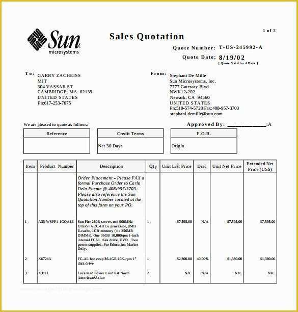 Quotation Template Free Download Of Price Quotation Template 3 Free Excel Pdf Documents