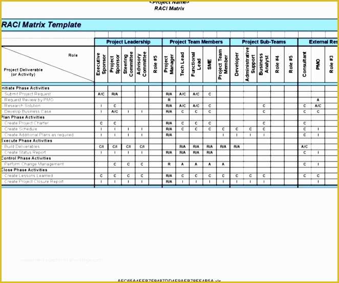 Raci Template Excel Free Of 10 Raci Template Excel Free Exceltemplates Exceltemplates