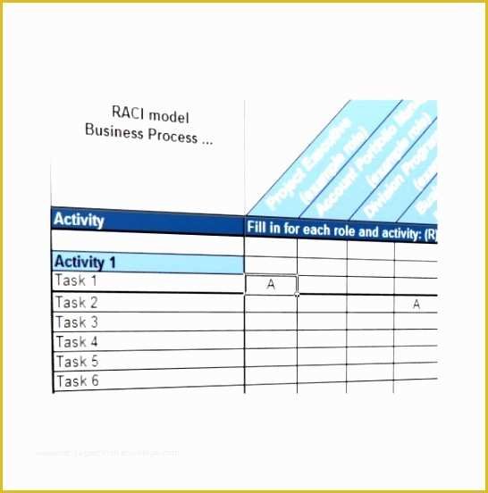 Raci Template Excel Free Of 10 Raci Template Excel Free Exceltemplates Exceltemplates