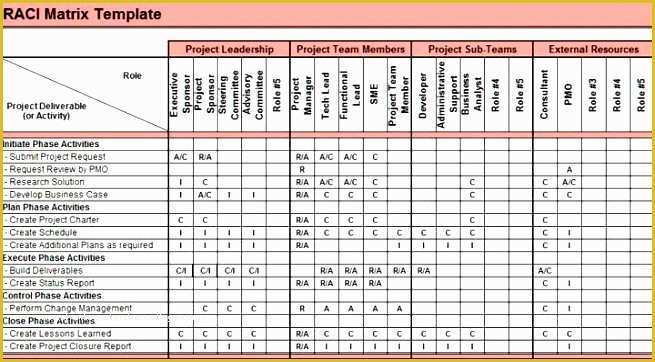 Raci Template Excel Free Of 14 Excel Raci Template Exceltemplates Exceltemplates