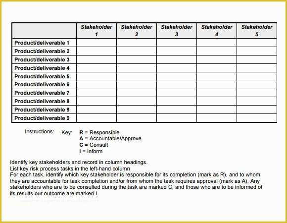 Raci Template Excel Free Of Sample Raci Chart 6 Free Documents In Pdf Word Excel