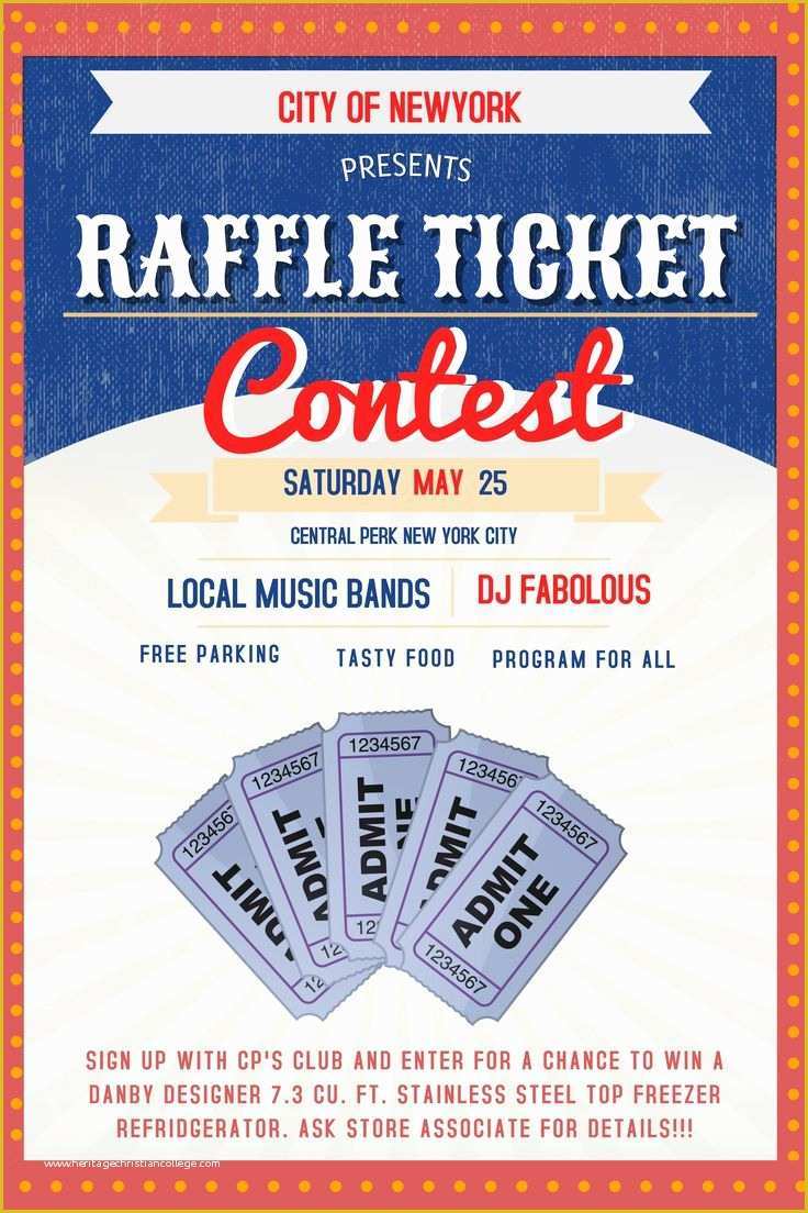 Raffle Flyer Template Free Of 22 Best Contest Posters Images On Pinterest