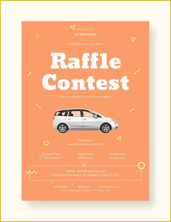 Raffle Flyer Template Free Of 24 Raffle Flyer Templates Psd Eps Ai Indesign