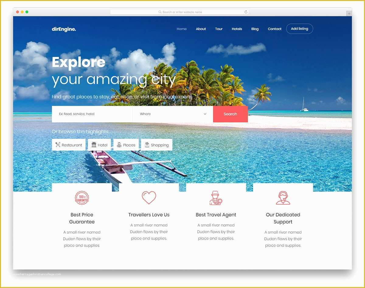 Rating Website Template Free Of 27 Free Travel Agency Website Templates with Premium