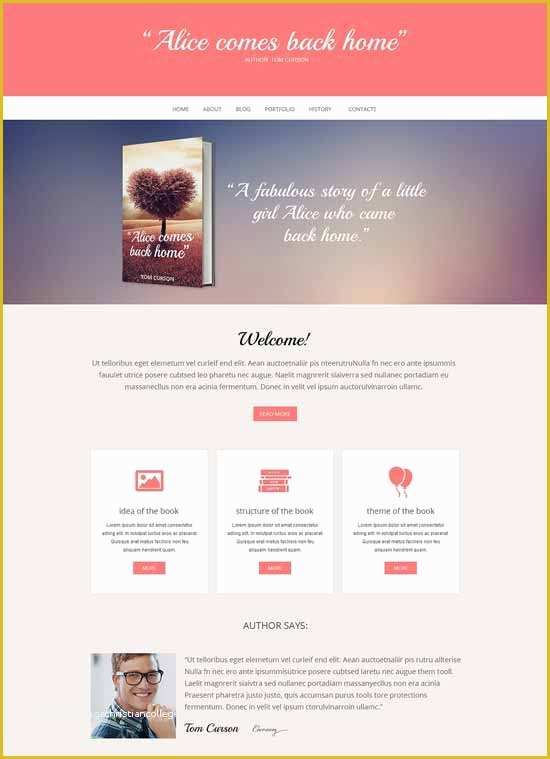 Rating Website Template Free Of 30 Best Book Website Templates 2018 Freshdesignweb