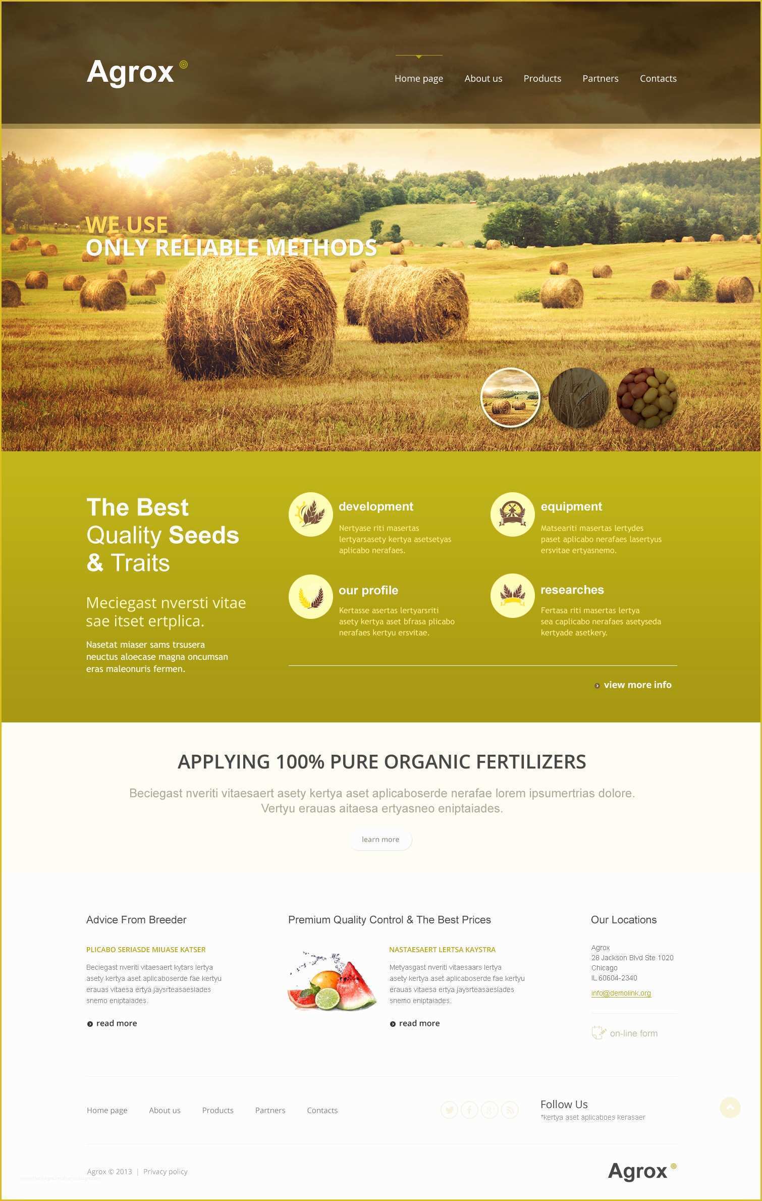 Rating Website Template Free Of Farm Responsive Website Template