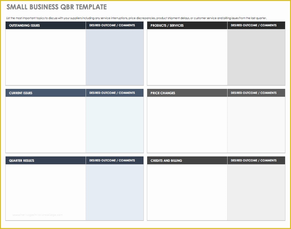 Rating Website Template Free Of Free Qbr and Business Review Templates