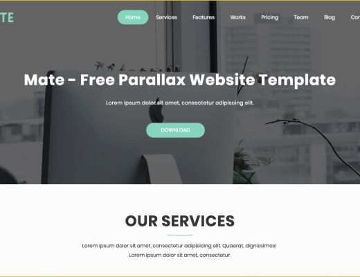 Rating Website Template Free Of Mate Free E Page Template Download and Review