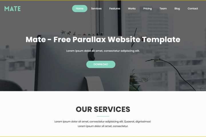 Rating Website Template Free Of Mate Free E Page Template Download and Review