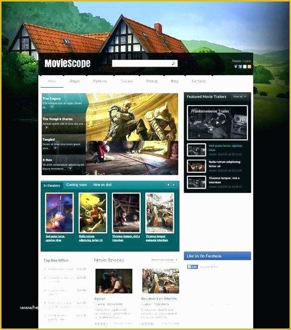 Rating Website Template Free Of Website Templates Movie Review Custom Template Design