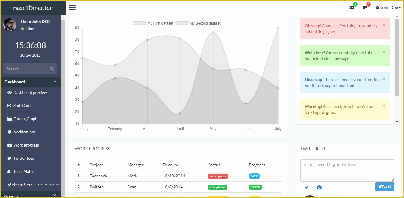 React Templates Free Of 11 Best Free and Premium Responsive React Admin Templates