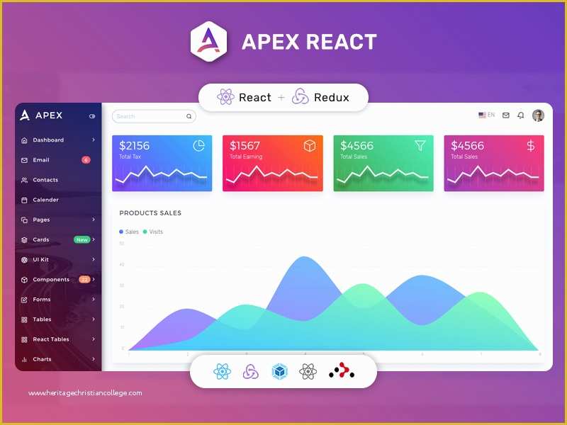 React Templates Free Of 22 Premium & Free Reactjs Admin Templates Material Design