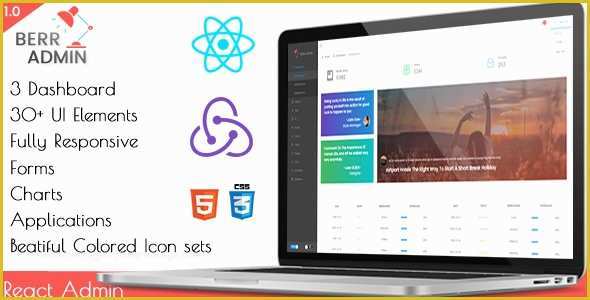 React Templates Free Of Berr Admin React Admin Template themelock Free