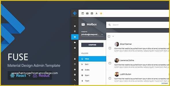 React Templates Free Of Fuse React React Redux Material Design Admin Template