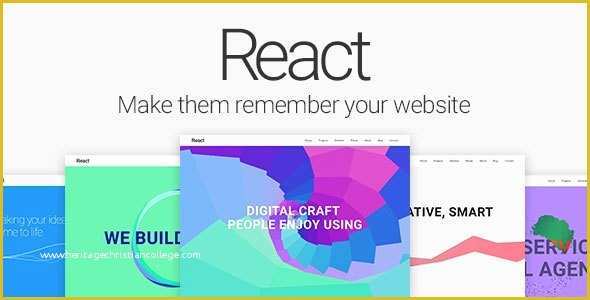 React Templates Free Of React — Material Design Multipurpose Template