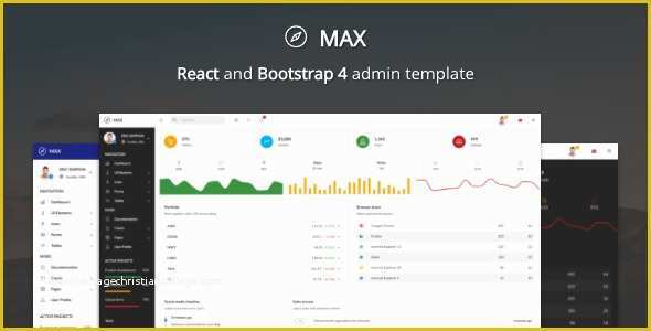 React Website Template Free Of Max React Redux Bootstrap 4 Admin Template by