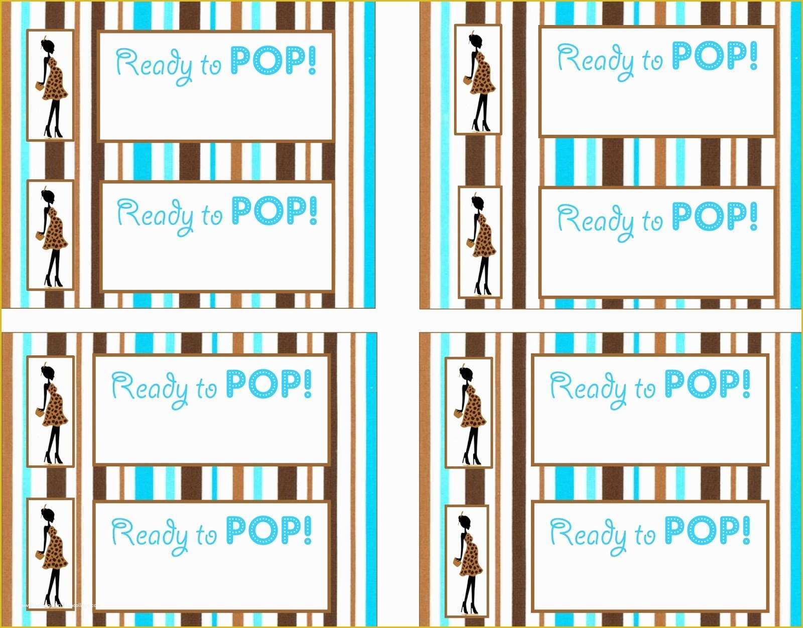 Ready To Pop Labels Template