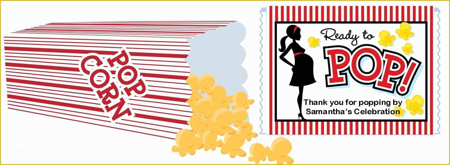 Ready to Pop Labels Template Free Of Popcorn Invitations Template