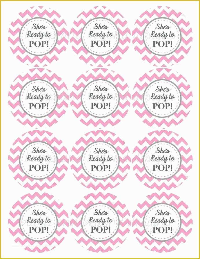 Ready to Pop Labels Template Free Of Ready to Pop Printable Baby Shower