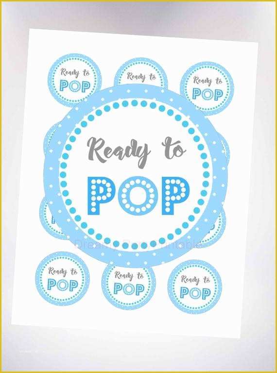 Ready to Pop Labels Template Free Of Ready to Pop Sticker Blue 2 Ready to Pop Circles Baby
