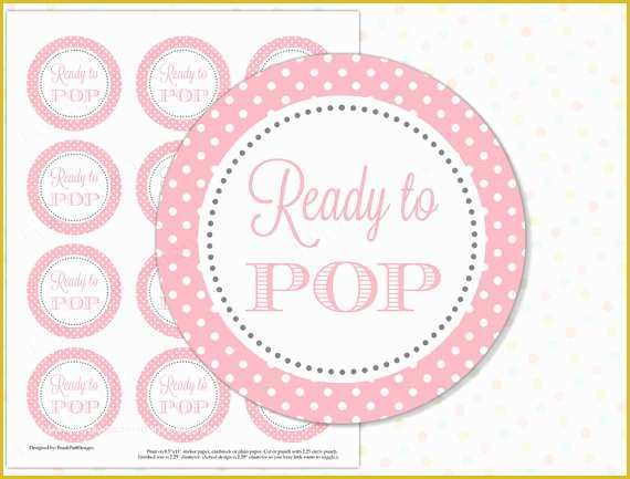 Ready to Pop Labels Template Free Of Ready to Pop Sticker Pink Instant Download Ready to