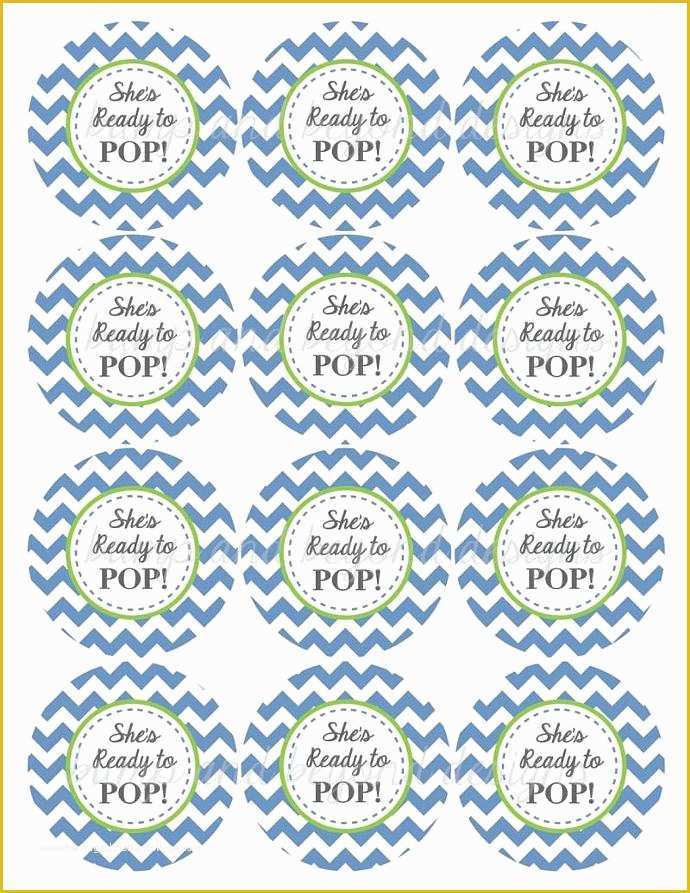 Ready to Pop Labels Template Free Of She S Ready to Pop Printable Sticker