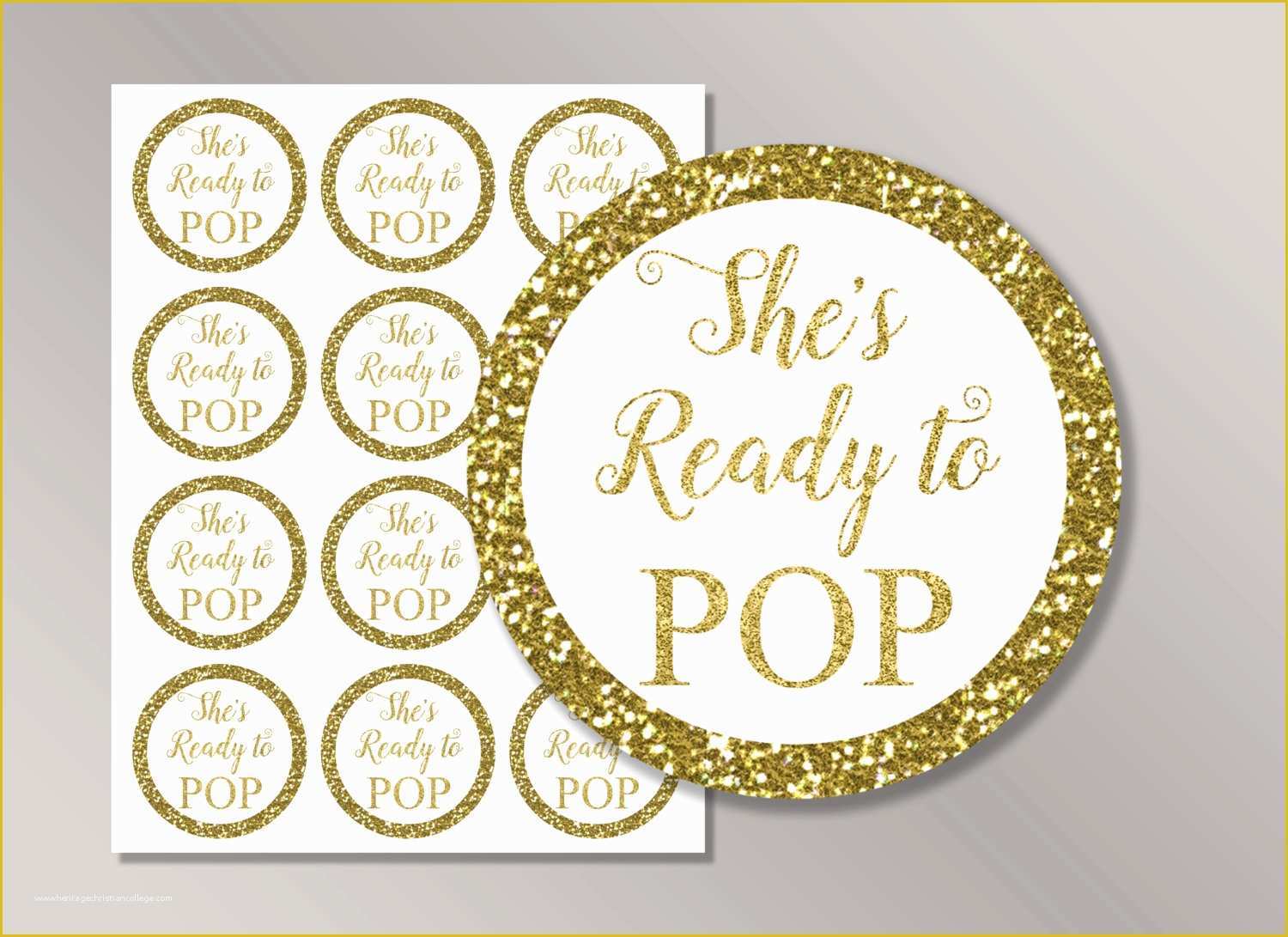 Ready To Pop Labels Template Free Of Shes Ready To Pop Stickers Ready 