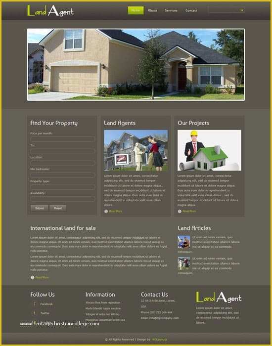 Real Estate Agent Website Templates Free Of 55 Excellent Real Estate Website Templates Free Premium