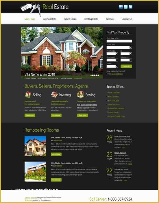 Real Estate Agent Website Templates Free Of 55 Excellent Real Estate Website Templates Free Premium