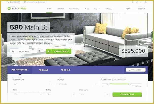 Real Estate Agent Website Templates Free Of Best Real Estate Website Templates Agent theme Free