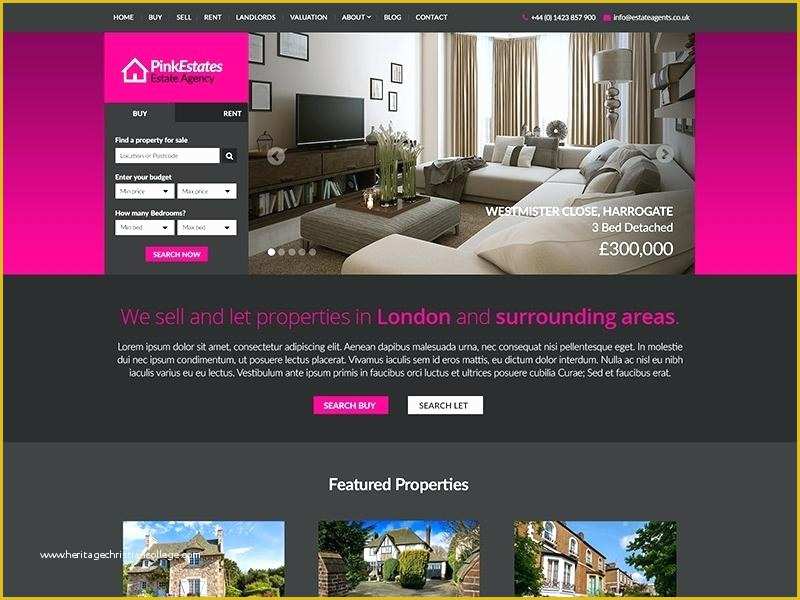 Real Estate Agent Website Templates Free Of Best Real Estate Website Templates Agent theme Free