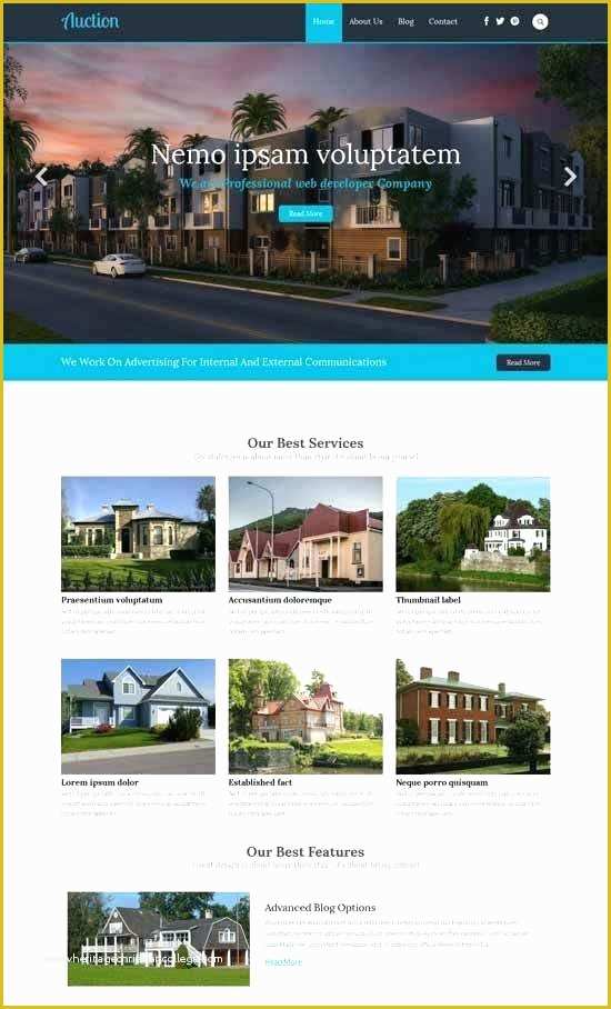 Real Estate Agent Website Templates Free Of Estate Template Real Space A Real Estate Category Flat