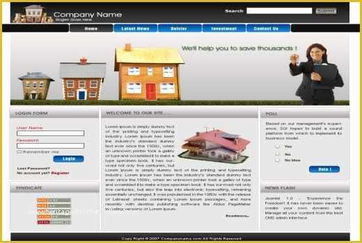 Real Estate Agent Website Templates Free Of Ready Real Estate Agent Template