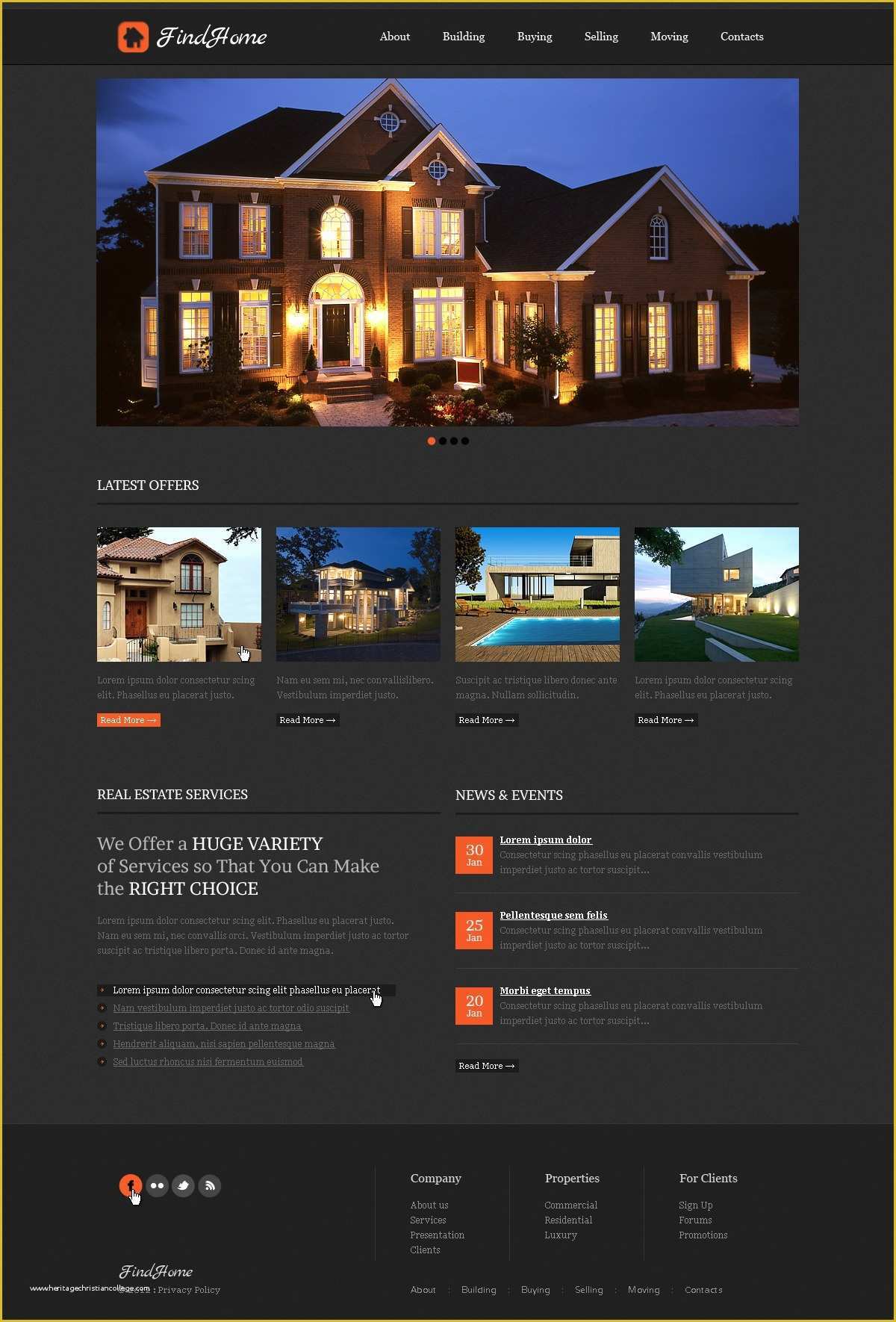 Real Estate Agent Website Templates Free Of Real Estate Agency Website Template