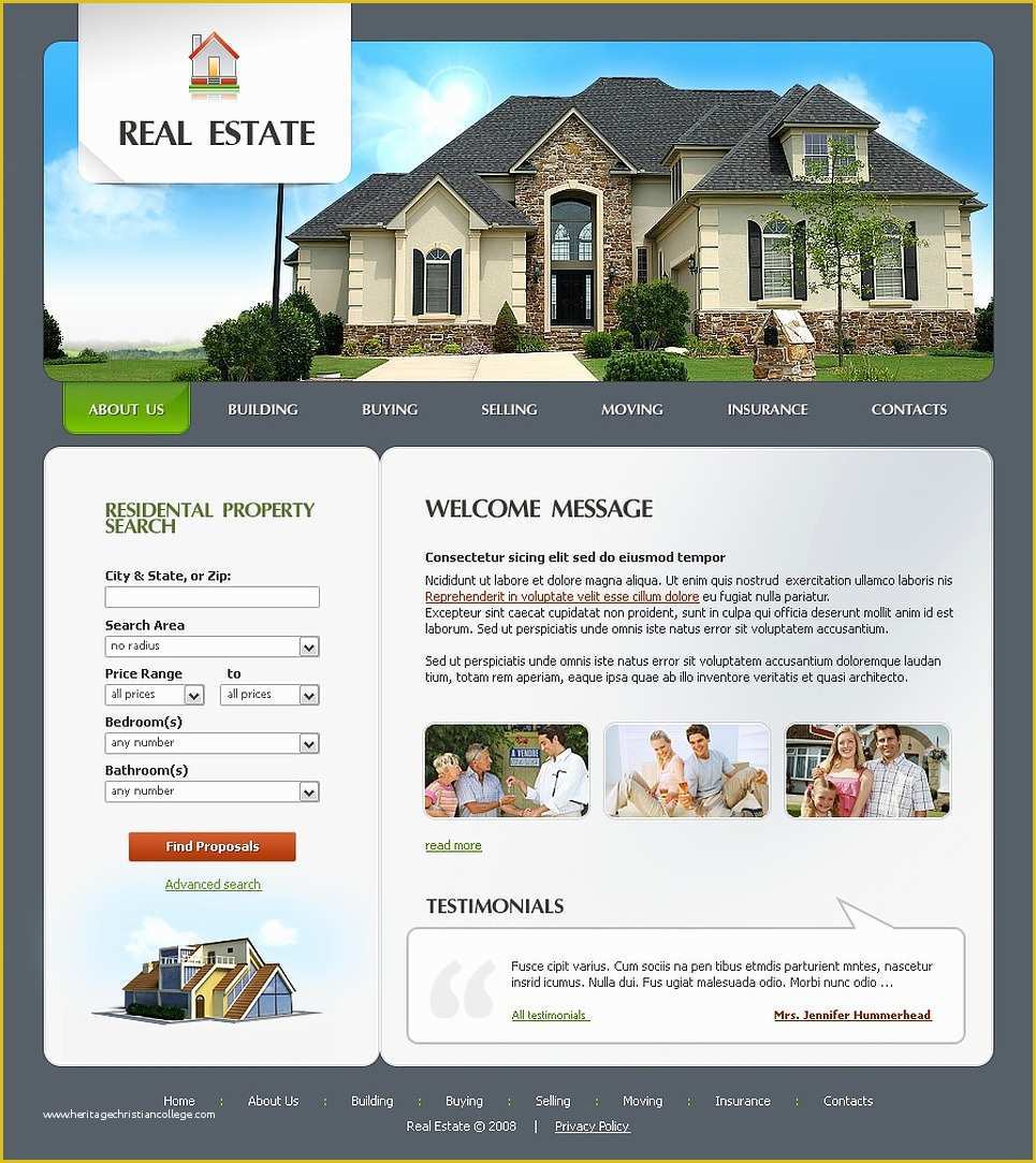 Real Estate Agent Website Templates Free Of Real Estate Agency Website Template Web Design Templates