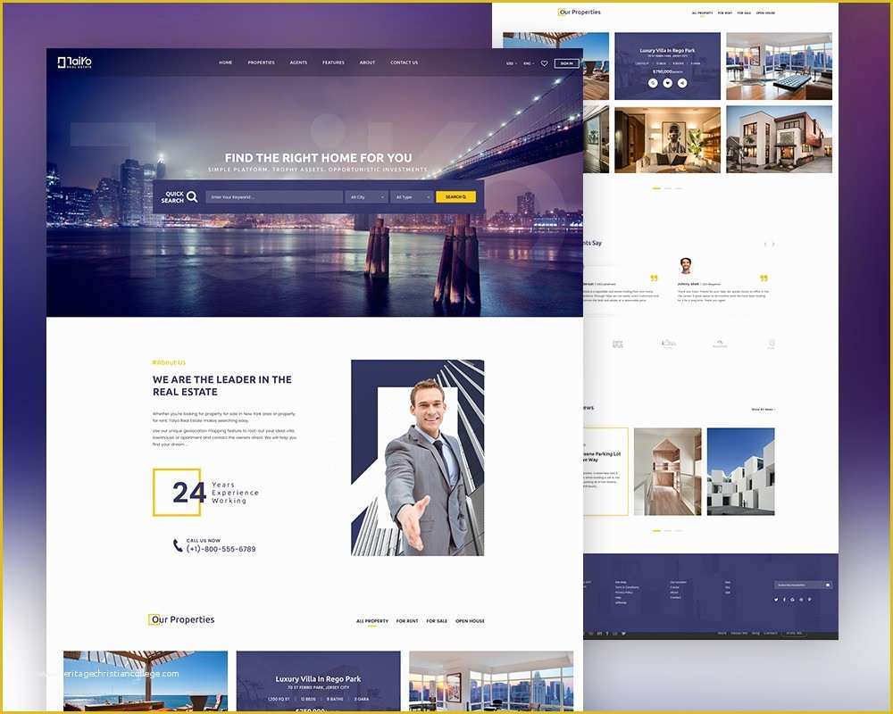 Real Estate Agent Website Templates Free Of Real Estate Website Template Free Psd Download Download Psd