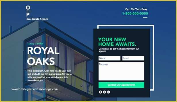 Real Estate Agent Website Templates Free Of Real Estate Website Templates Business