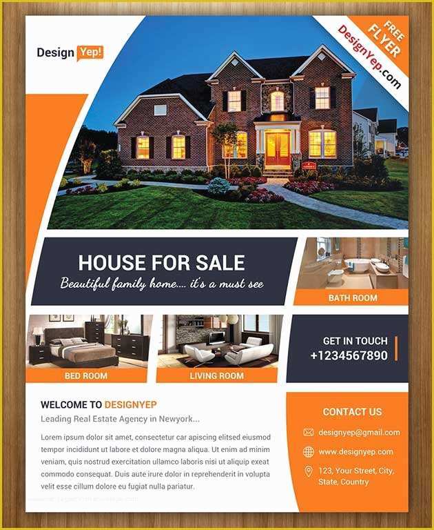 Real Estate Brochure Template Free Download Of 30 Amazing Free Real Estate Flyer Templates Psd Download