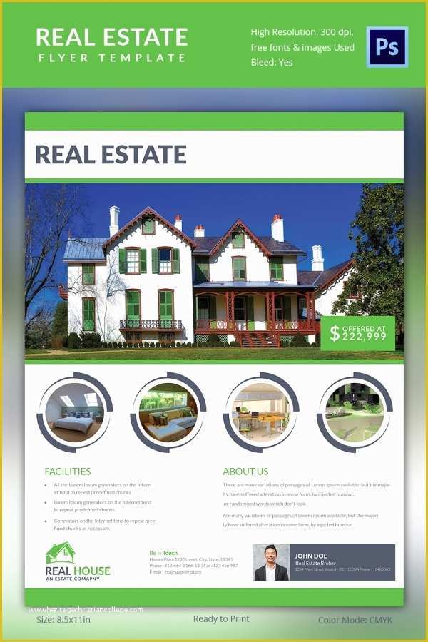 Real Estate Brochure Template Free Download Of Real Estate Flyer Template 35 Free Psd Ai Vector Eps