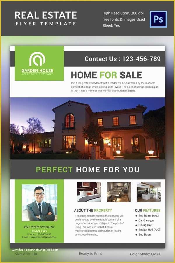 Real Estate Brochure Template Free Download Of Real Estate Flyer Template 35 Free Psd Ai Vector Eps