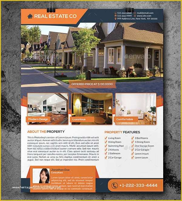 Real Estate Brochure Template Free Download Of Real Estate Flyer Template – 52 Free Psd Ai Vector Eps