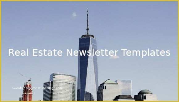 Real Estate Email Templates Free Download Of 9 Real Estate Newsletter Templates Free Sample Example