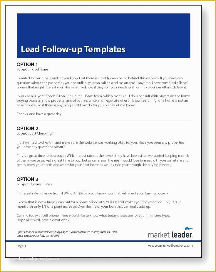 Real Estate Email Templates Free Download Of Real Estate Lead Follow Up Templates Coaching