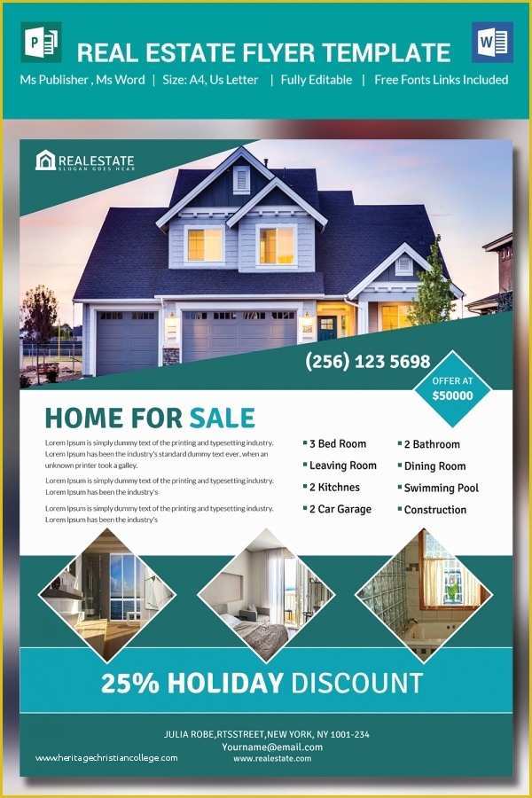 Real Estate Flyer Template Free Pdf Download Of 26 Microsoft Publisher Templates Pdf Doc Excel