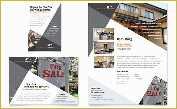 Real Estate Flyer Template Free Pdf Download Of Contemporary & Modern Real Estate Flyer & Ad Template Design