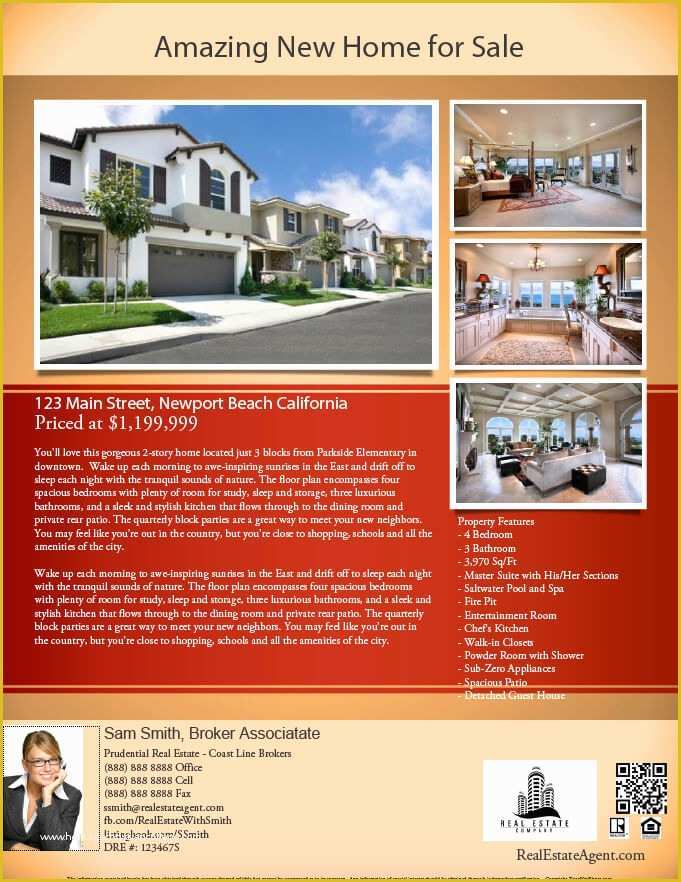 Real Estate Flyer Template Free Pdf Download Of Free Real Estate Flyer