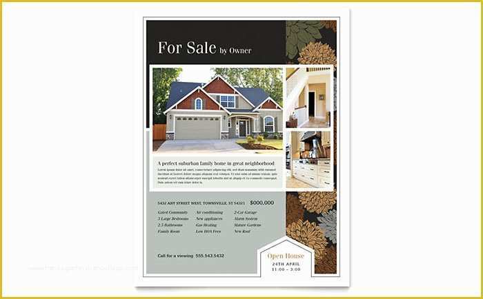 Real Estate Flyer Template Free Pdf Download Of Suburban Real Estate Flyer Template Word & Publisher