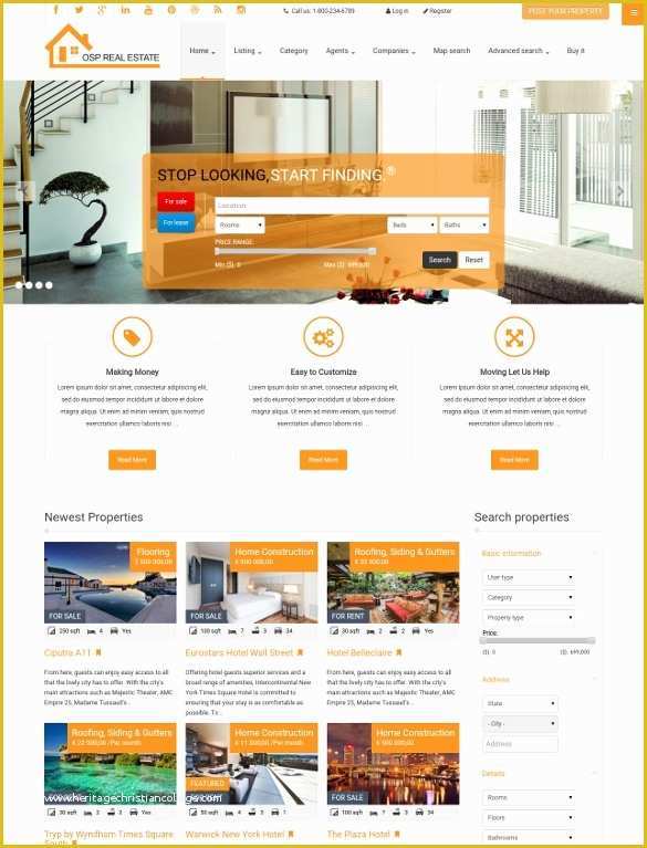 Real Estate Joomla Template Free Of 29 Real Estate Joomla themes &amp; Templates