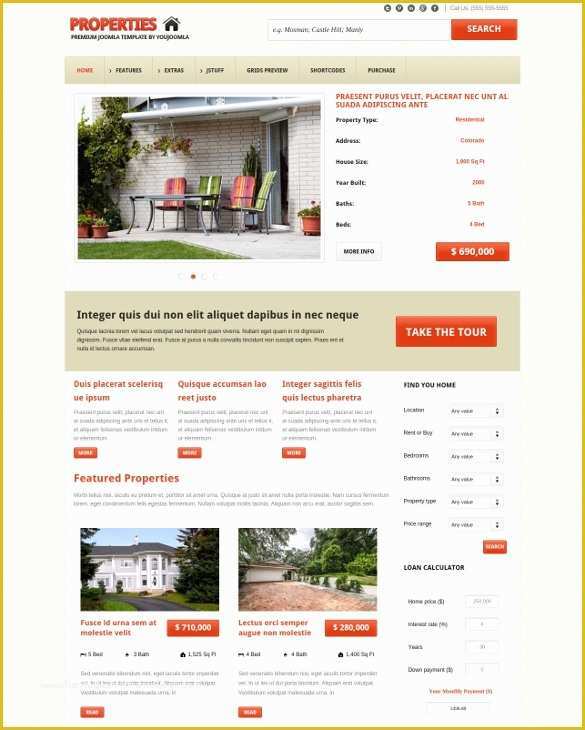 Real Estate Joomla Template Free Of 29 Real Estate Joomla themes & Templates